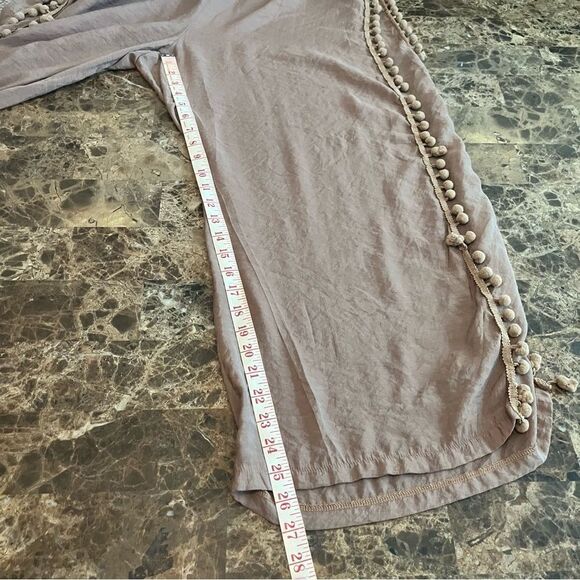 SHEIN Tassel Trim Slit Hem Wide Leg Pants Size 1XL​​ Gypsie Bohemian - Picture 5 of 11